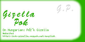 gizella pok business card
